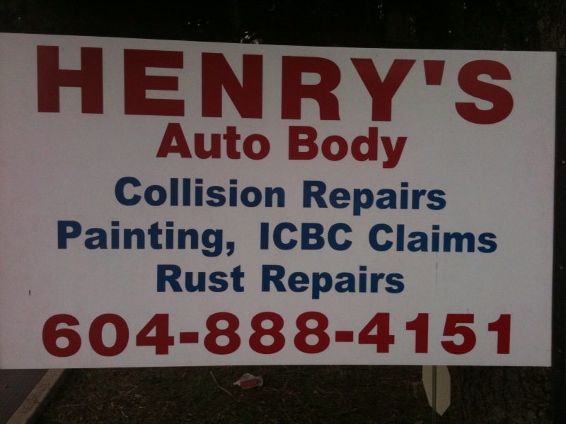 Henry's Auto Body Langley, BC 20227 98 Ave Canpages